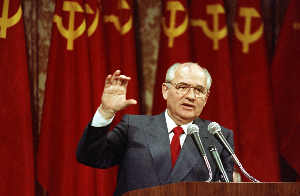 前苏联总统戈尔巴乔夫逝世。AP