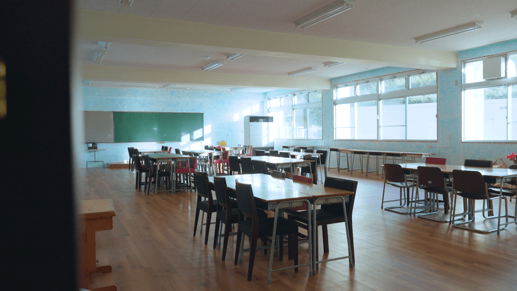 部份课室改建成饭堂。