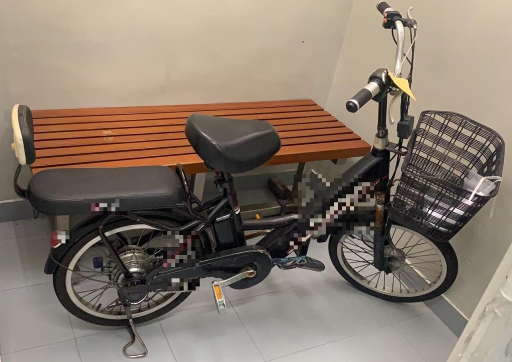 涉事電動車。 警方圖片