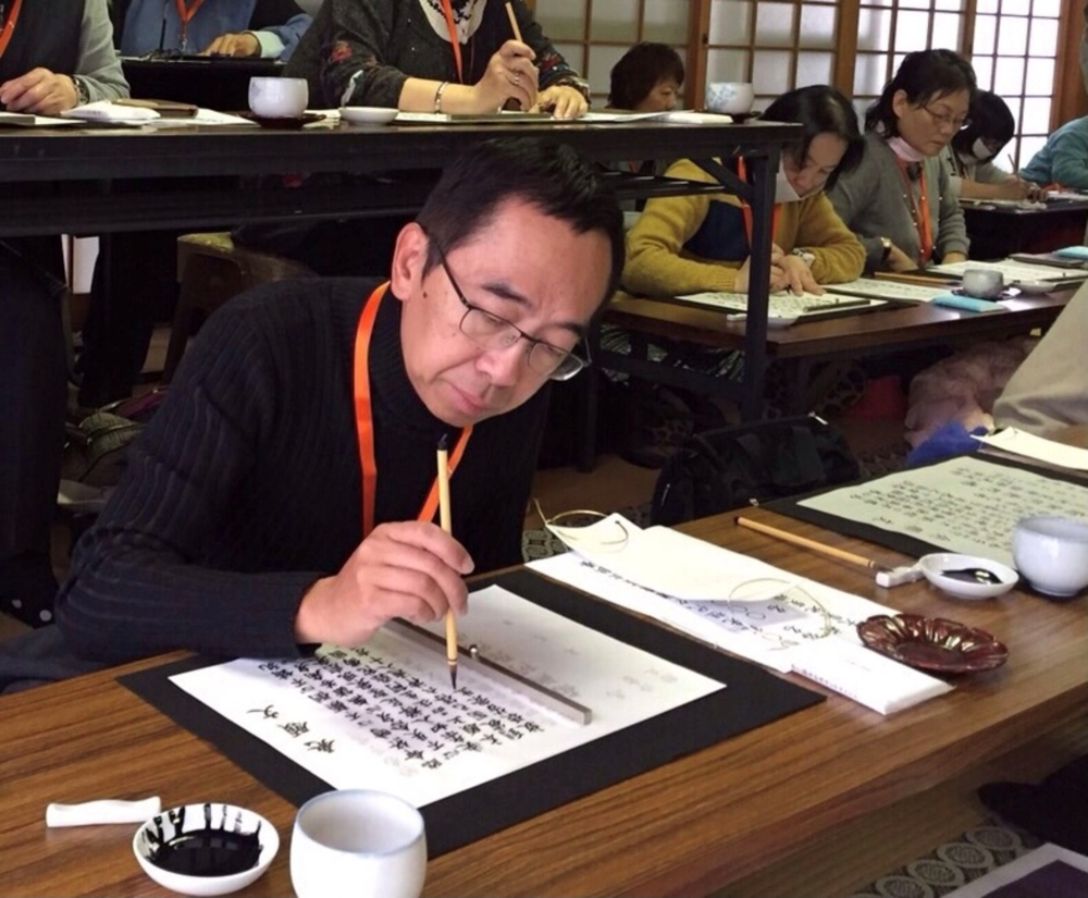  書法能陶冶性情，也能幫助梁兆基獲得心靈上的寧靜。