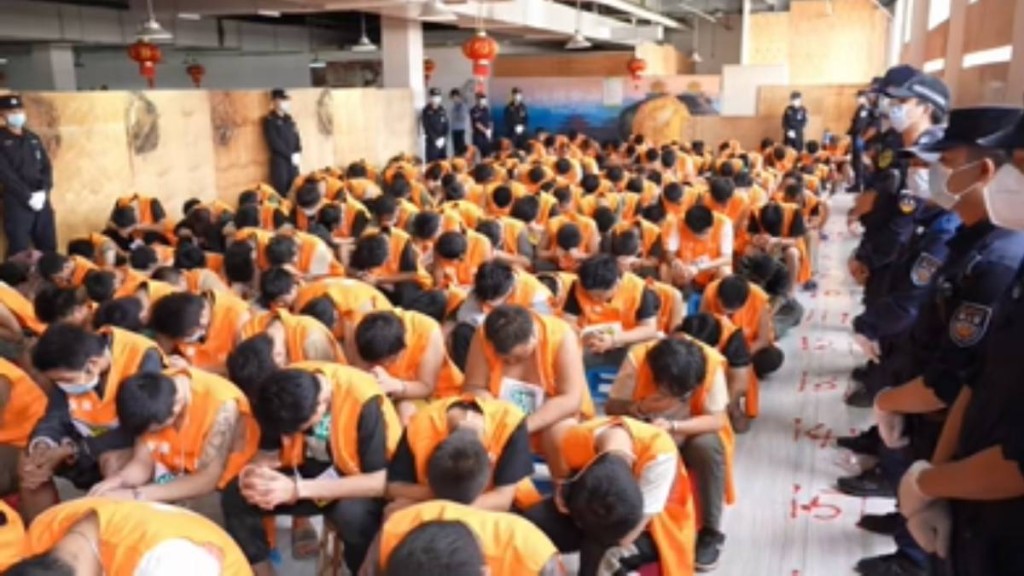 涉詐嫌犯被移交中方。「公安部新聞傳媒」公眾號