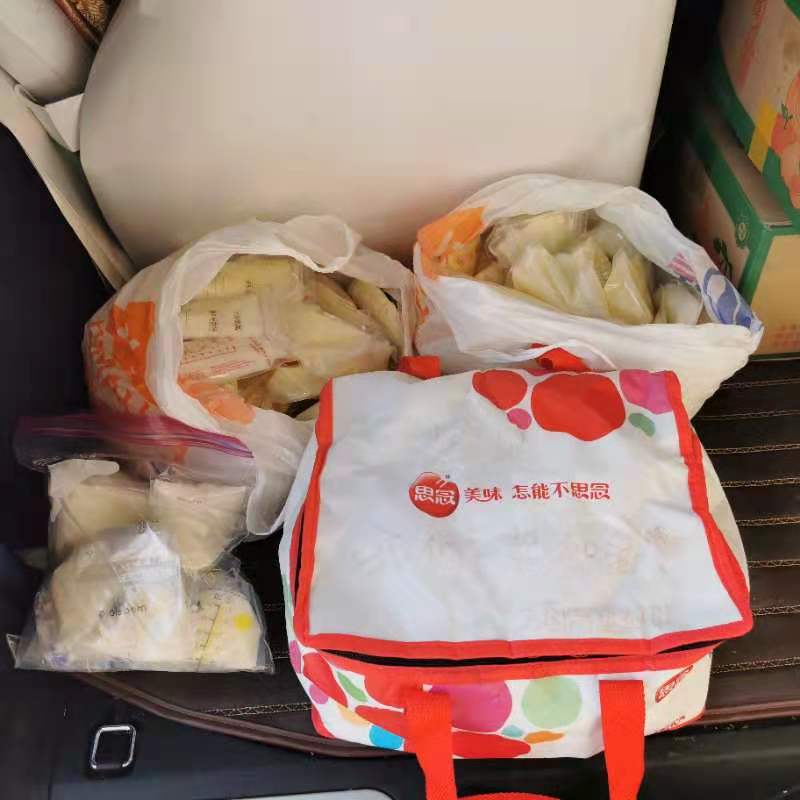 北京順義區籌集200袋母乳。網上圖片