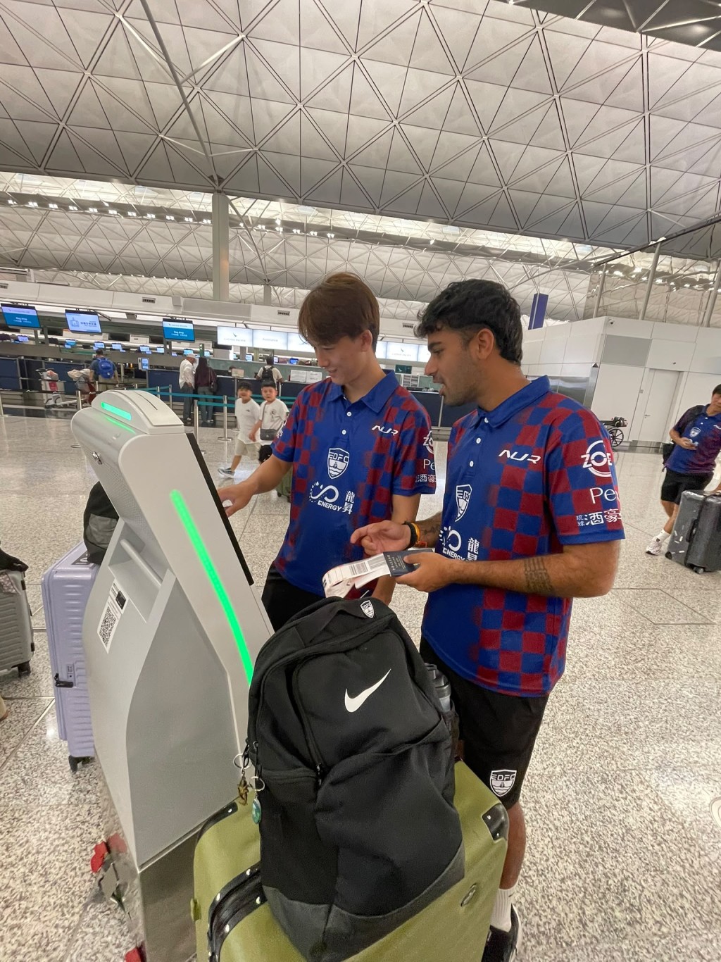 東區於香港國際機場出發。東區提供 東區於香港國際機場出發。東區提供