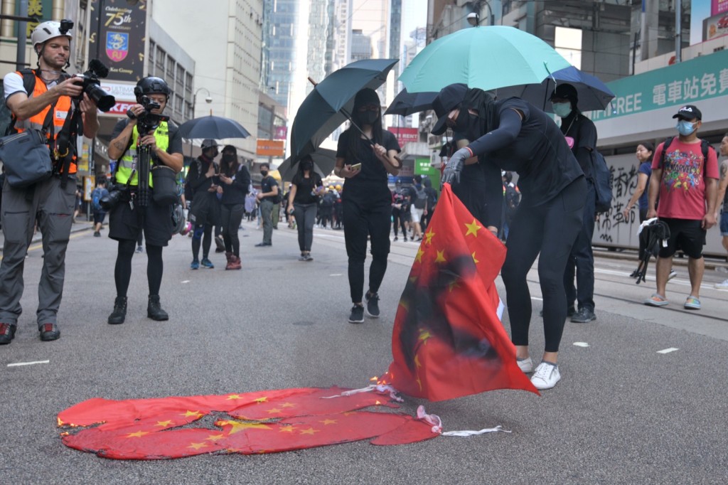 去年爆發反修例示威。資料圖片