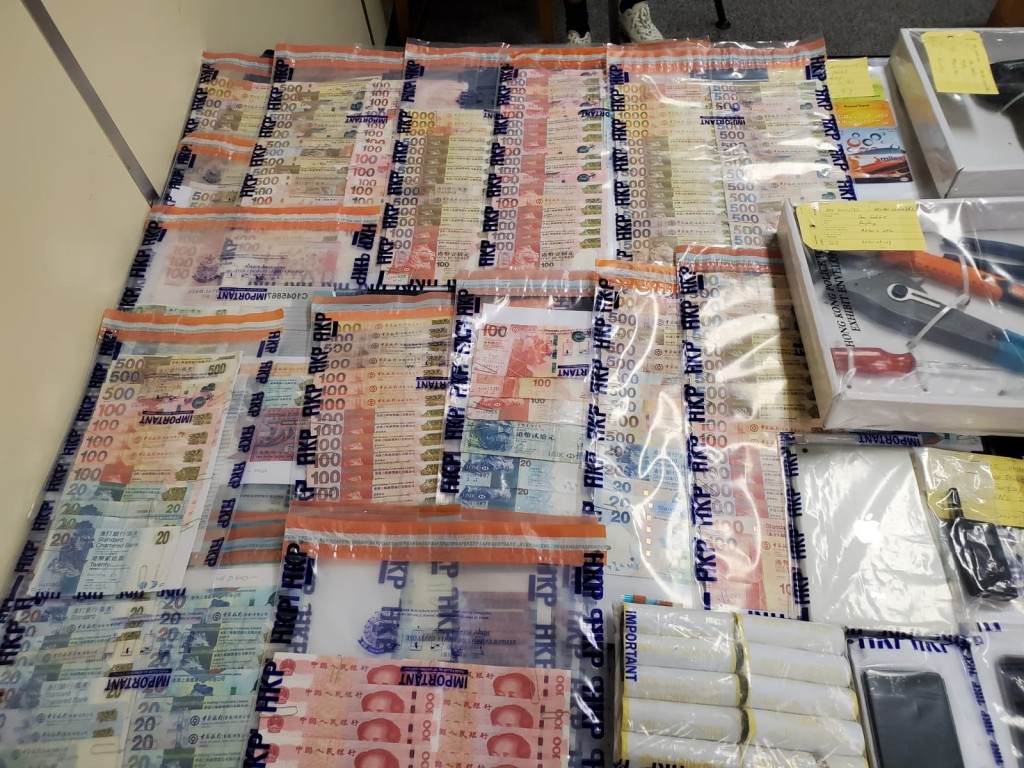 案件涉及失物總額超過180萬。