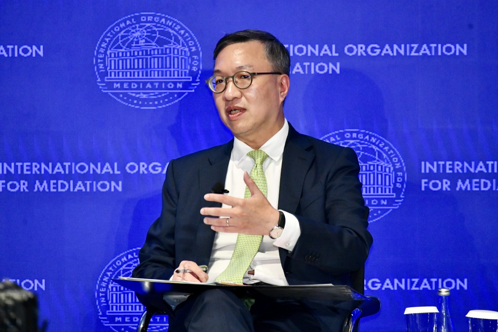 林定國指當局持續優化調解制度,進一步提升公眾對調解機制信心。 林定國指當局持續優化調解制度,進一步提升公眾對調解機制信心。