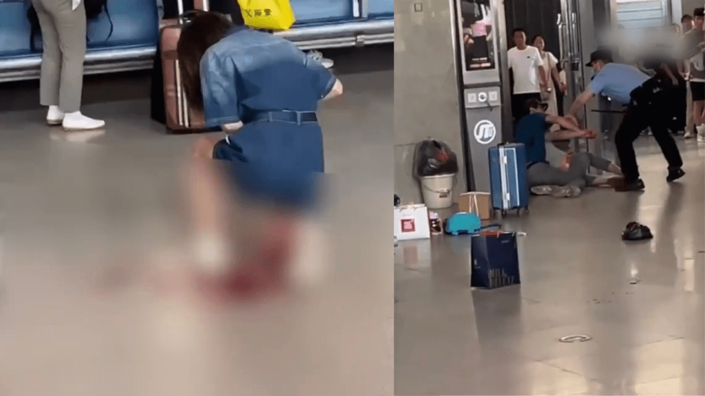 高鐵侯馬西站發生持刀傷人事件。