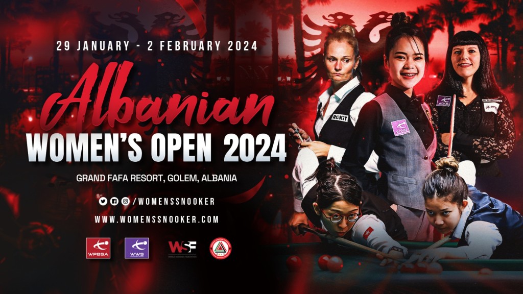 下一站的阿爾巴尼亞女子桌球公開賽的官方海報已出, 世界前列的球手吳安儀, 伊雲絲, Mink及應屆世界冠軍, 泰國的Siripaporn Nuanthakhamjan(大相中)都在海報內. 相片: 世界女子桌球FB