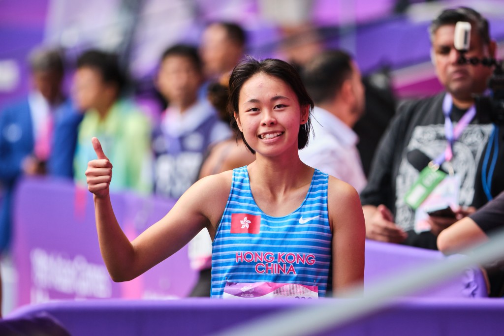  李紫桃于女子200米初赛得小组第5名。港协暨奥委会图片