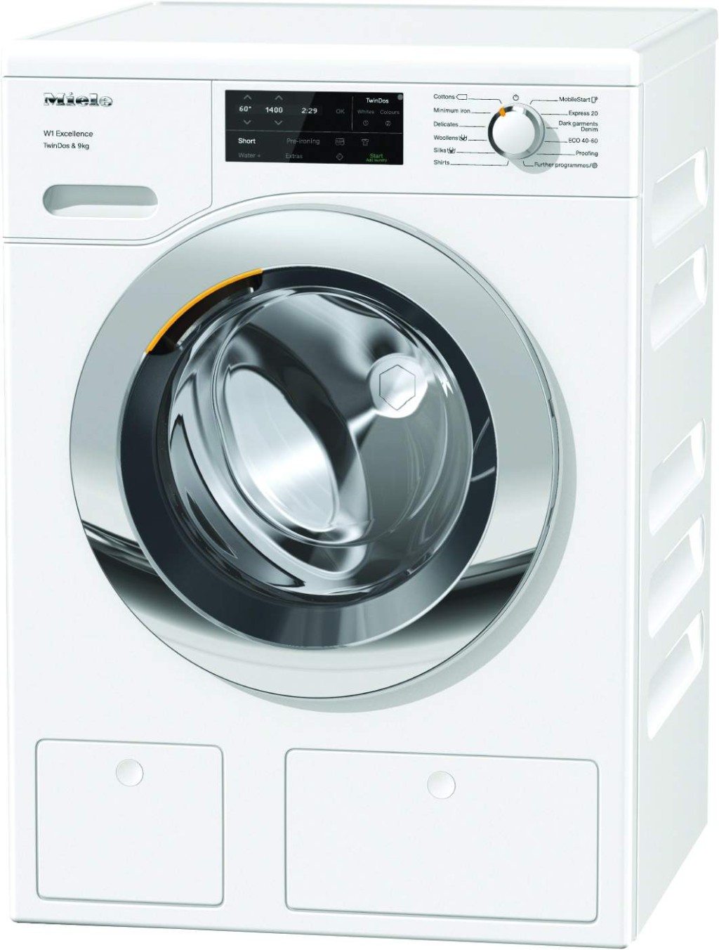 Miele九公斤洗衣機/原價$16,980、現售$14,980/永安百貨。