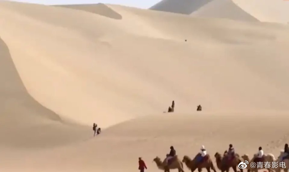 騎駱駝是當地熱活活動。(央視畫面截圖)