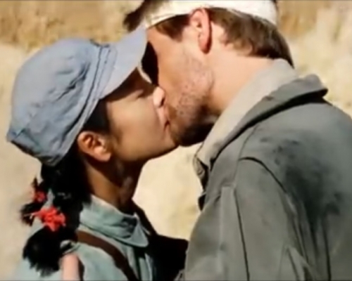 央視電影頻道播出了電影《黃河絕戀》。電影截圖