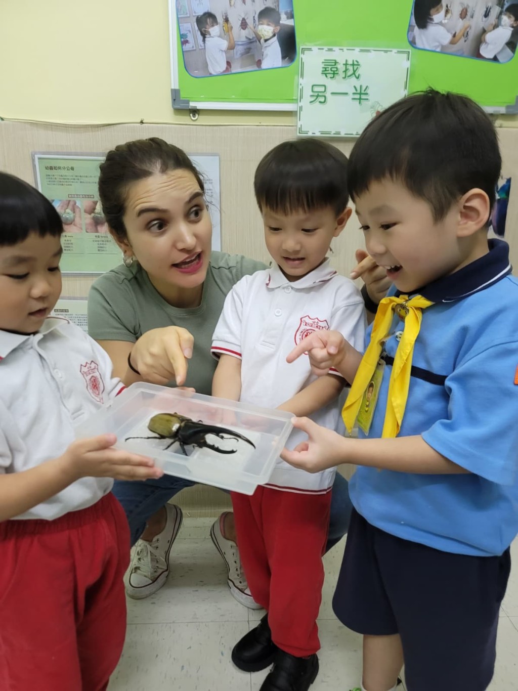 香港西區婦女福利會幼稚園的校園「寵愛閣」，讓學生從小學習照顧及愛護小生命。