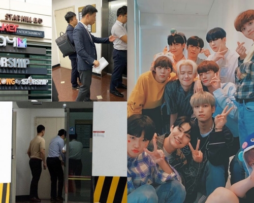 警方派員今早搜查Starship娛樂。（網圖）