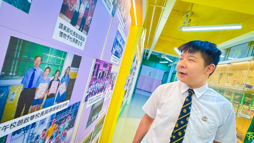 台山商会学校校友、视障生郑资于今年DSE考获最佳5科达30分，新学年入读香港大学金融科技学士学位课程。（图片来源：台山商会学校）