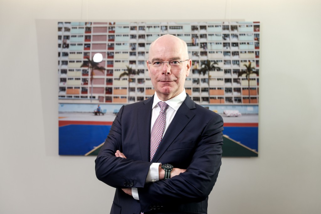 香港歐洲商會主席Johannes Hack接受《The Standard》（英文虎報）專訪。