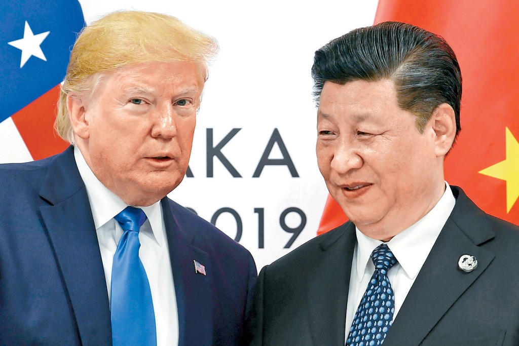 2019年,特朗普與習近平在大阪G20峰會上會面。