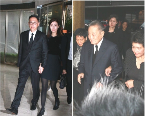 許晉亨與妻子李嘉欣到場；富商郭鶴年到場致意