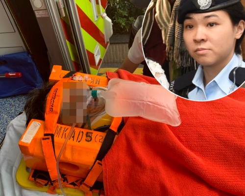 洋名「阿Wing」的開槍女警袁嘉穎（小圖）。