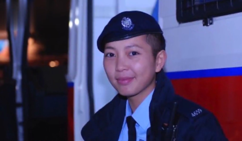 前香港女警何禹霏當差10年後到惠州創業。節目截圖