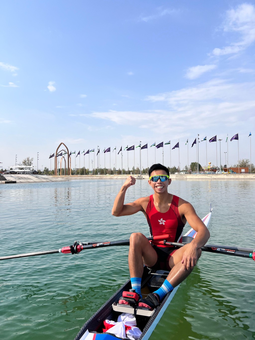 趙顯臻全力衝擊獎牌。資料圖片