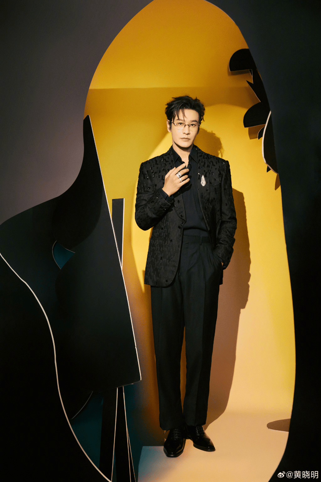 中國內地男演員黃曉明。 微博 中國內地男演員黃曉明。 微博