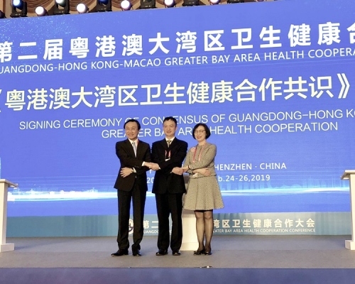 陳肇始指,大灣區醫療衞生合作是特區政府非常重視的一環。政府新聞處圖片