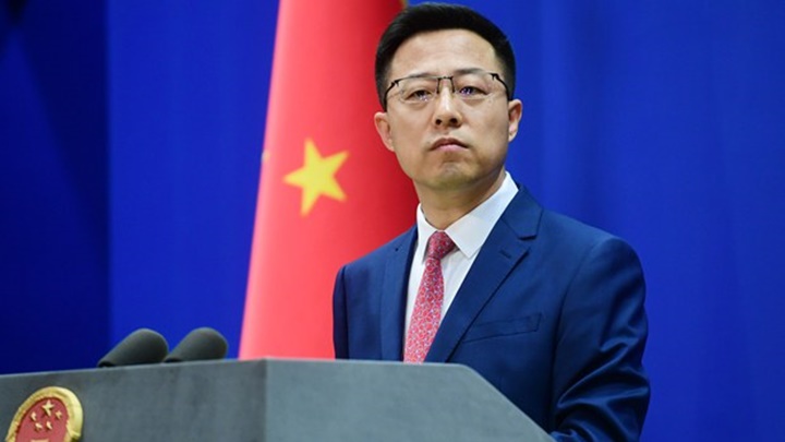 趙立堅重申香港事務屬中國內政，外部勢力無權干涉。網上圖片
