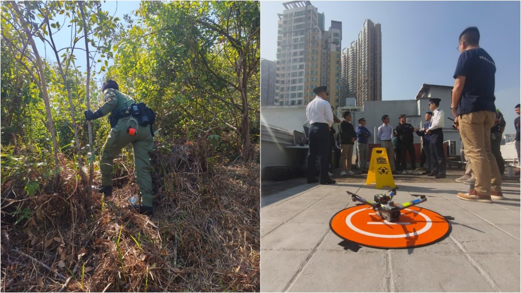 農曆新年｜警方新界南跨部門冬防行動 一連三日海陸空反爆竊