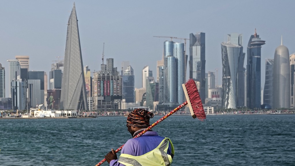 卡塔尔首都多哈。 美联社