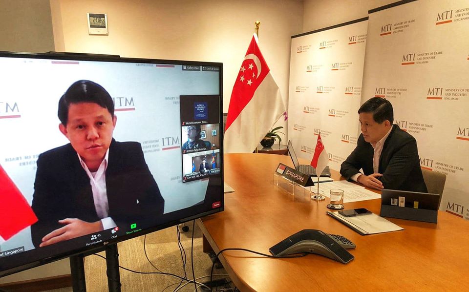 新加坡贸工部长陈振声承认口误。陈振声facebook图片