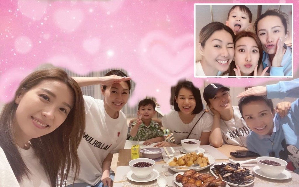 胡杏兒兩歲多大仔Brendan在一班契媽身邊好搶鏡。