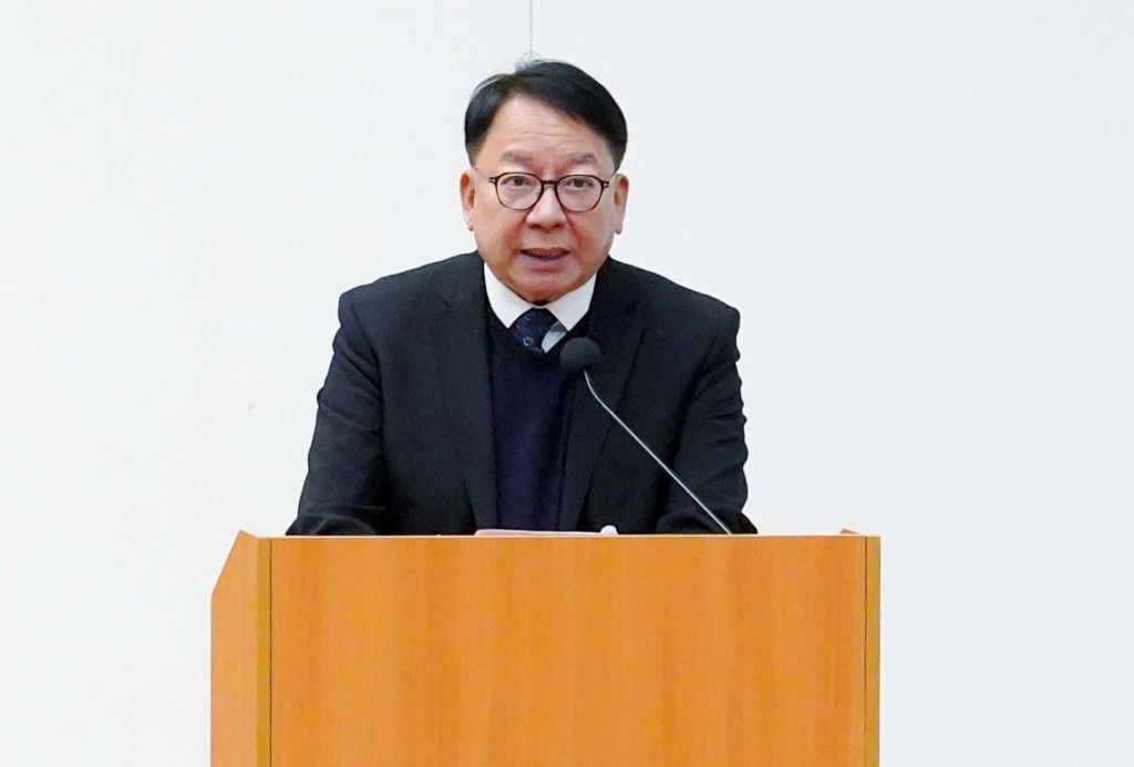 政務司司長陳國基表示，期望新一屆立法會與特區政府攜手合作，持續跟進宏福苑大火調查善後、重建復常等工作。資料圖片