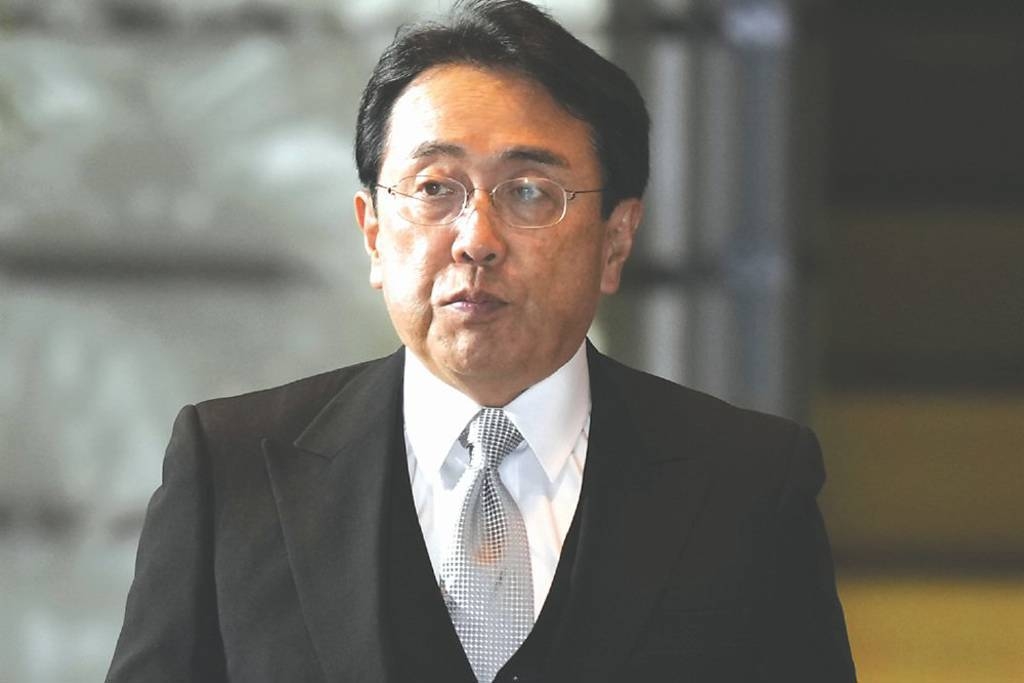 日本經濟再生擔當相、日本貿易談判代表赤澤亮正。 美聯社 日本經濟再生擔當相、日本貿易談判代表赤澤亮正。 美聯社