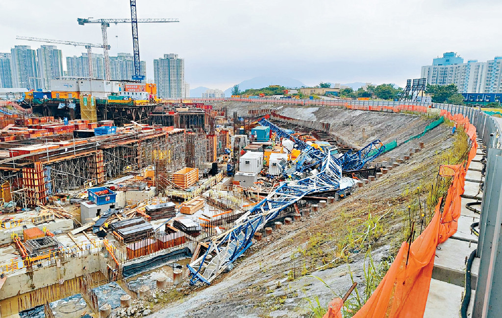 ■涉事地盤天秤工程一度停工。