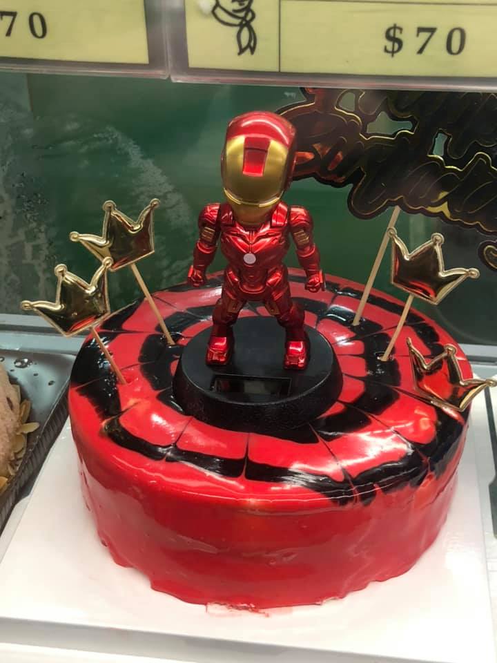 Iron man造型生日蛋糕。網民Chi Ching Lam圖片