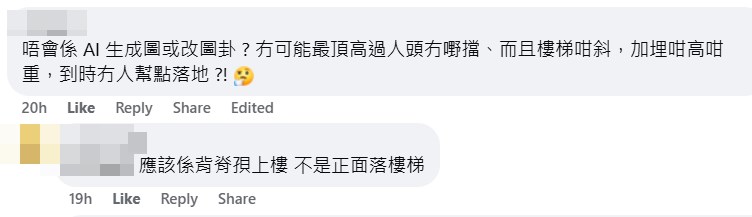 網民：唔會係AI（人工智能）生成圖或改圖啩？fb「大埔 TAI PO」截圖