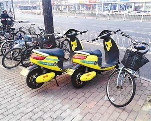 這款電動單車湧現北京街頭，更在微信出廣告。