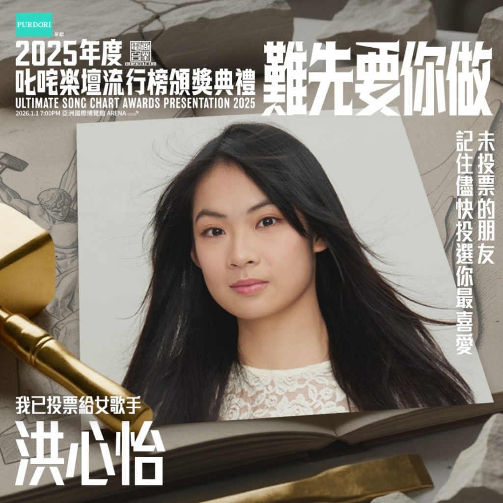 伍仲衡力捧洪心怡成績未如理想。
