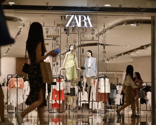 ZARA將關閉全球1200間分店。資料圖片