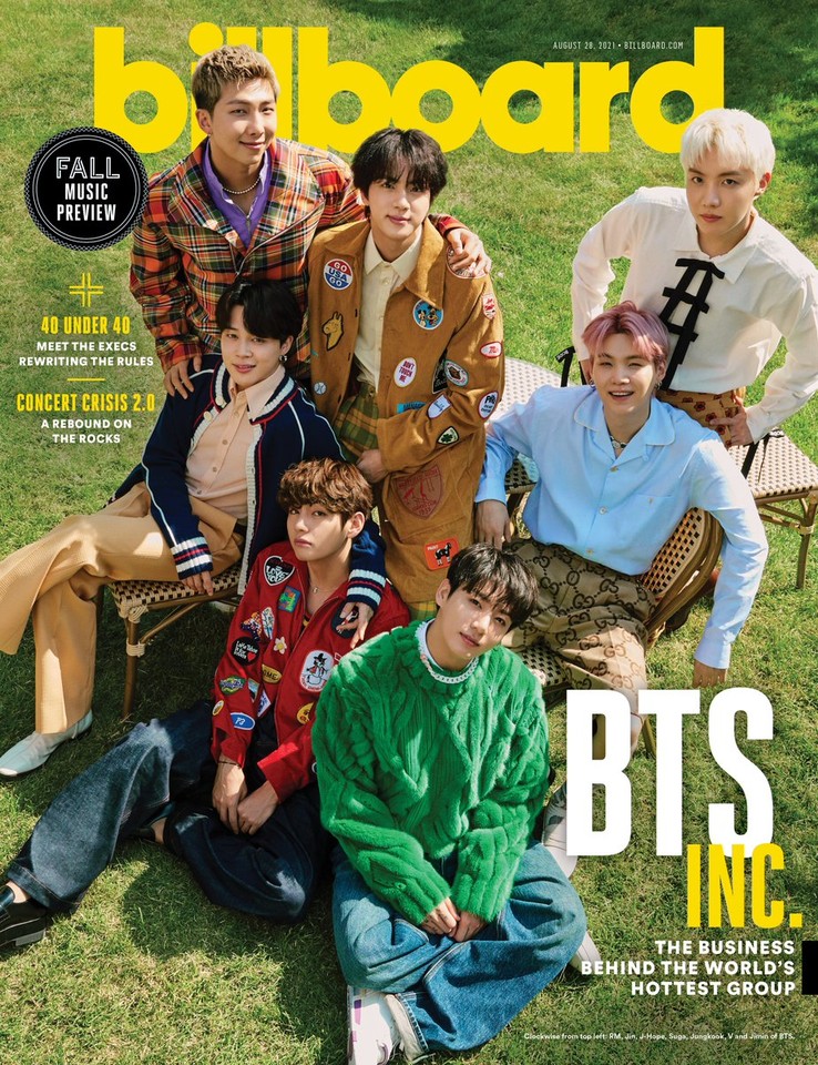 BTS登上《Billboard》8月號封面