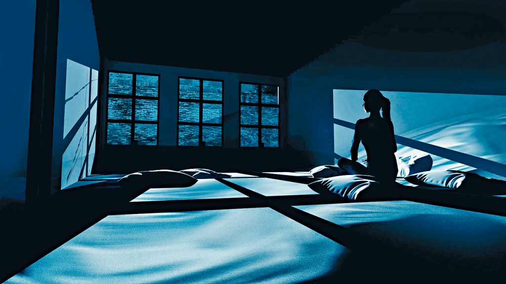 伍韶劲的参展作品《晾晒夜曲》（构想图）。