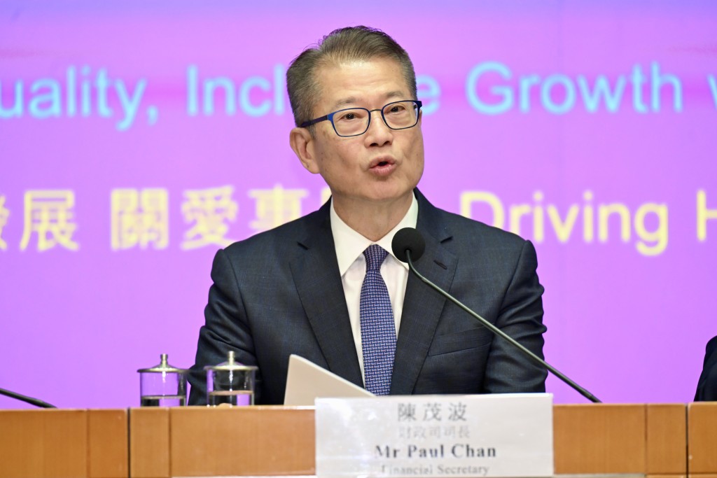 陳茂波回應北都發展。 陳茂波回應北都發展。