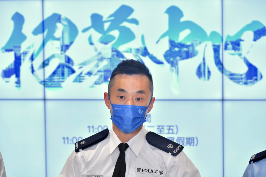 人事部招募组警司陈杰峰。徐裕民摄