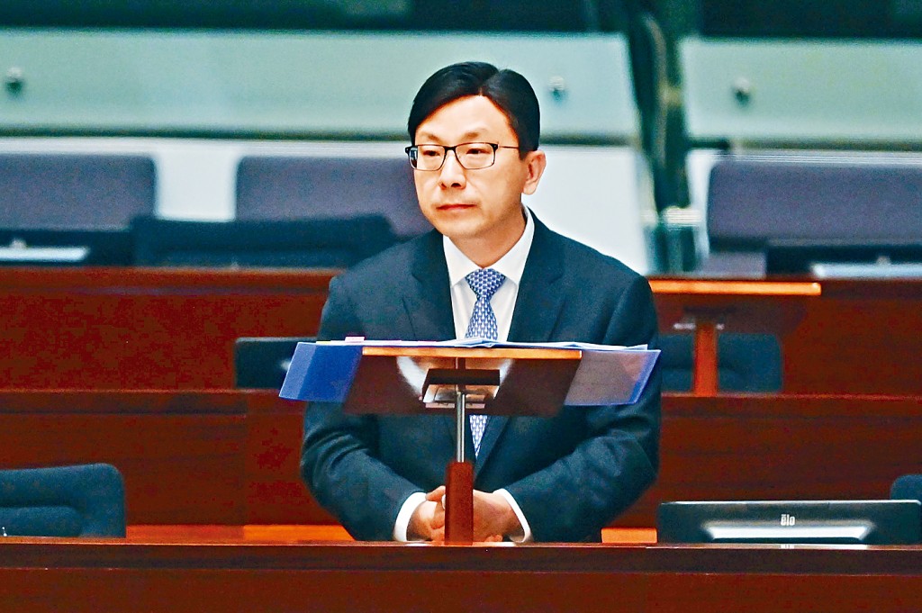 條例草案上周五正式刊憲,立法會昨日進行首讀和二讀。