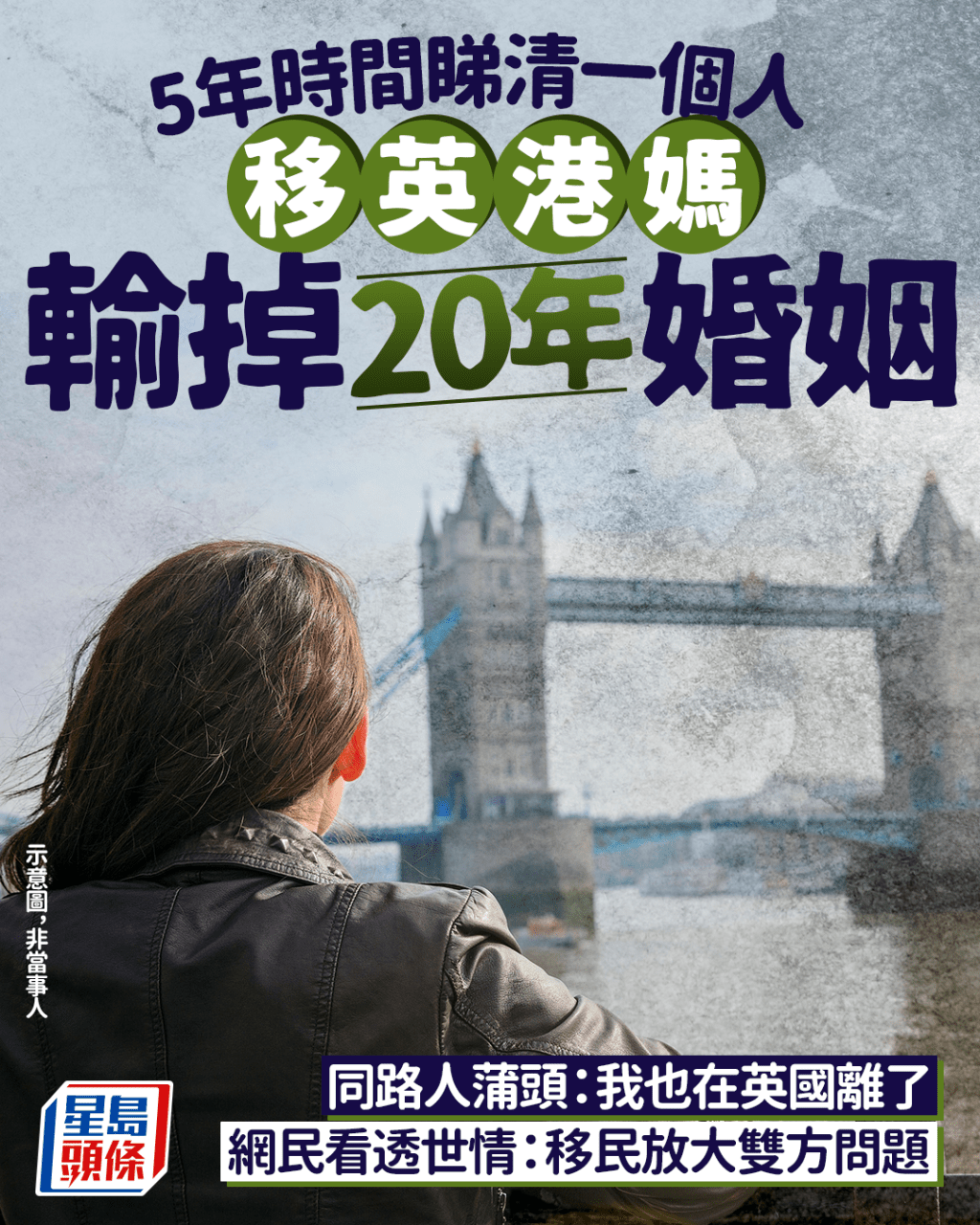 移英港媽輸掉20年婚姻 同路人蒲頭：我也在英國離了 網民看透世情：移民放大雙方問題｜Juicy叮