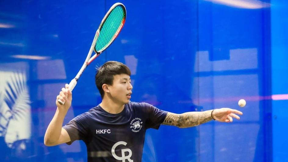 劉子均於世界職業巡迴賽銅級賽Squash On Fire Open 2023殺入8強。PSA圖片