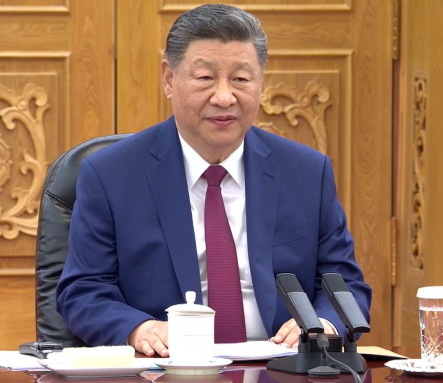 習近平表示,當前世界走到新十字路口。央視截圖 習近平表示,當前世界走到新十字路口。央視截圖
