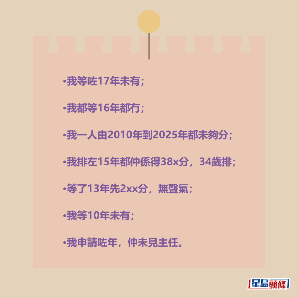 網民:我等咗17年未有。 網民:我等咗17年未有。