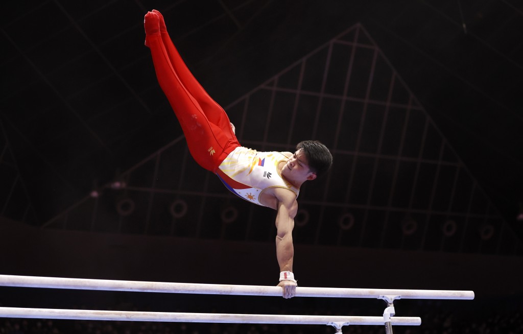 尤洛自小練習體操，經常參加國際大賽。（路透社）